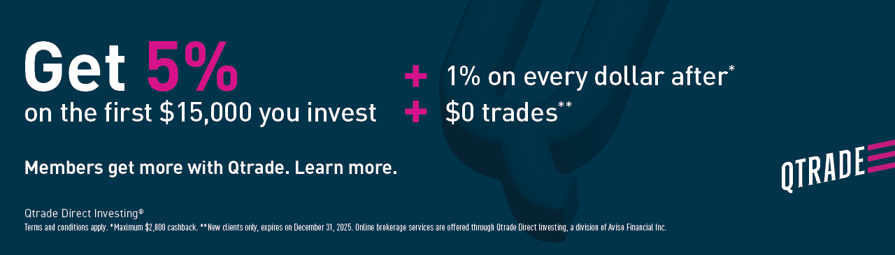 Qtrade Cash Back Offer
